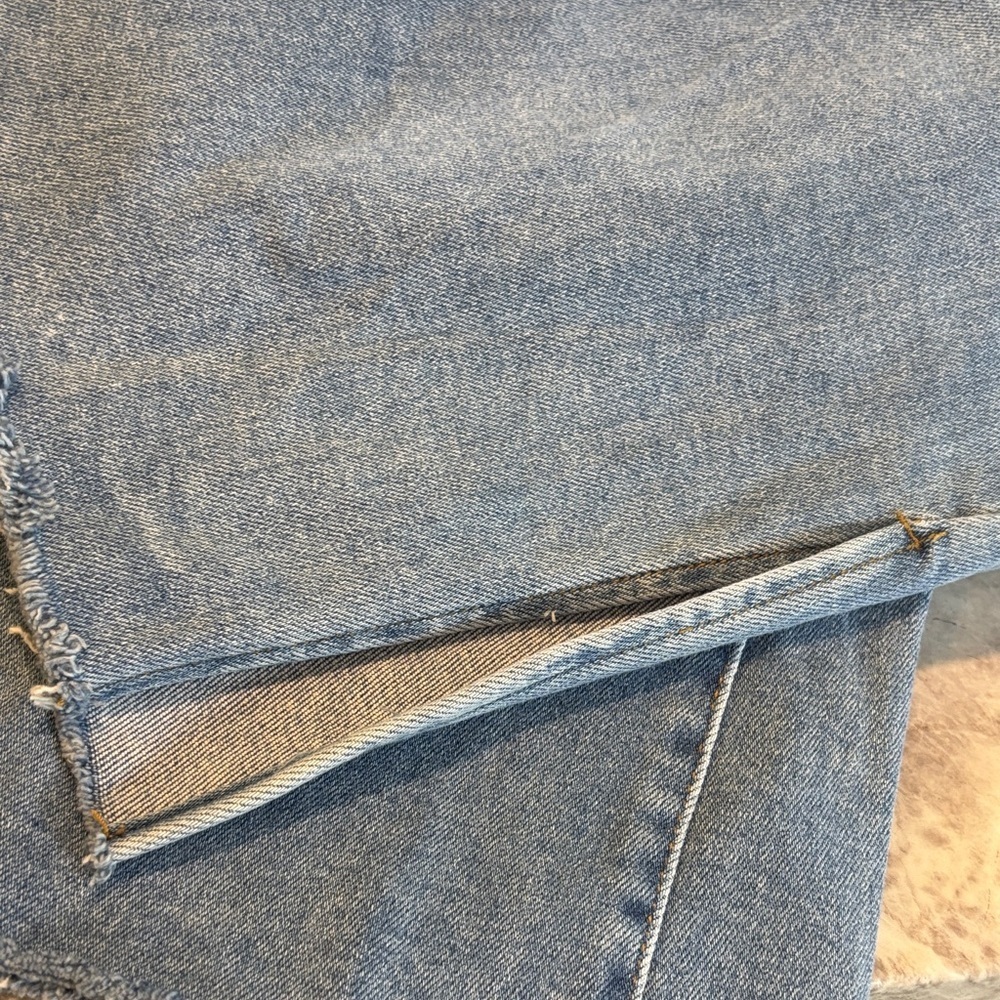 Risen Los Angeles Blue baggy Flare high rise Women's Jeans 2 XL - Picture 7 of 9